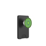 Ailanthus Leaves Pattern Design Cut Out Lime And Tea PopSockets PopWallet for MagSafe