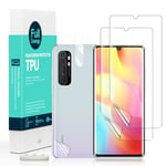 Ibywind Screen Protector For Mi Note 10 Lite [2 Pack],Flexible TPU Film,With 1Pc Camera Lens Protector,1Pc Back Film,Bubble Free,Easy to install