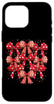 Coque pour iPhone 16 Pro Max Valentines Day Coquette Bow Cute Heart Ribbon Love Retro