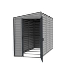 Abri de Jardin PVC Adossable  4X8 - gris anthracite