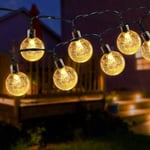 Solar Led Fairy Lights ute/inne, 8 lägen och vattentäta utomhus Fairy Lights för balkong, trädgård, träd, bröllop, fester, terrass