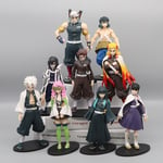 Figurine Anime Demon Slayer Kimetsu No Yaiba, Personnage Kamado Tanjirou, Agatsuma Zenitsu Nezuko Warrior, Jouet Modèle En Pvc