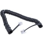 Replacement RJ9 4P4C Plug Coiled Stretchy Telephone Handsets Cable Line2090