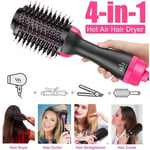 Brosse Soufflante Rotative - VINSIC - Sèche-Cheveux 3 en 1 - Fonction ionique - Revêtement en céramique - Rose