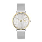 Lacoste Analogue Quartz Watch for Women Crocorigin Collection with Stainless Steel Mesh Bracelet