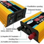 12v 220v invertteri, 4000W puhdas siniaalto invertteri DC 12V 220V/110V autoinvertteri kaksoisjännite näytöllä ja USB-porteilla 4.2A laturi,