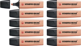 Highlighter - STABILO BOSS ORIGINAL Pastel - Pack of 10 - Creamy Peach