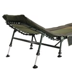 Lucx® Chaise Longue XL pour la pêche à la Carpe + Sac de Transport à 8 Pieds + Sac de Transport pour Chaise Longue « XXL »