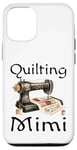 Coque pour iPhone 12/12 Pro Patchwork Mimi Queen Vintage Machine à coudre