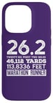 Coque pour iPhone 14 Pro 26,2 MILES 46,112 YARDS 313,886 PIEDS MARATHON COURNER Meme