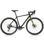 Merlin Malt G2X GRX Gravel Bike - 2024 Gloss Black / Green 53cm Black/Green