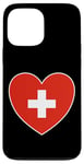 Coque pour iPhone 13 Pro Max I Heart Switzerland – Fun Swiss Flag Heart