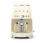 Cafetière à filtre Smeg DCF02CREU 1050 W Crème