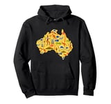 Australia Down Under Culture Australian Flag Map Gift Pullover Hoodie