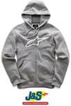 Alpinestars Ageless Men's Hoodie Hoody Fleece Motorcycle Motorbike Grey Heather