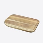 Point Virgule - Acacia wood cutting board with groove 30x19,5cm