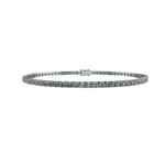 Henrik Ørsnes Design Tennis 14 karat hvitt gull Armbånd Med Diamanter 2,50 Carat W/SI