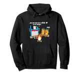 Funny Campfire Floppy Disk USB Sticks Disk Video Cassette Pullover Hoodie