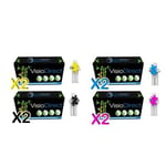 Cartouche compatible - Pack de huit toners cartouches d'encre TN241BK 2 Noir 2500 pages, TN245Y 2 Cyan, TN245M 2 Magenta et TN245C 2 Jaune 2200 pages générique pour imprimante Brother MFC 9340CDW - Visiodirect -