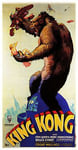 "KING KONG" - Fay Wray Robert Armstrong Classic 1933 Movie Poster - Poster Size : A3