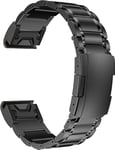 synsing Bracelet en titane 22 mm compatible avec Fenix 8 47 mm/E 47 mm/7/6 Pro/5 Plus/Forerunner 965 955, Bracelet de montre en métal de 26 mm avec fermeture rapide Compatible avec Fenix 8 51