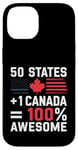 Coque pour iPhone 14 50 États + Canada = 100 % génial