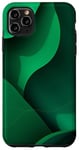 Coque pour iPhone 11 Pro Max Design abstrait vert minimaliste