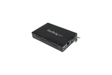 StarTech.com 1000 Mbps Gigabit Single-Mode Copper to Fiber Media Converter - Ethernet (1000Base-T) to LC Fiber Converter (ET1000S40LC2) - fibermediekonverterare - 1GbE