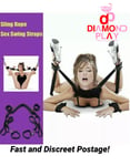 Adult Sex SM Toys Handcuffs Cuff Strap Whip Bed Restraint Neck Bandage BDSM Kit
