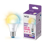 WiZ Smart Bulb, E27, 60W, Shades of White, Smart LED Connected WiFi Works with Alexa, Google Assistant & HomeKit, App Control for Home Indoor Lighting, Livingroom, Bedroom, Energy Monitoring, 1 Pack