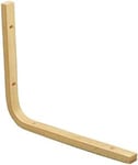 Amig - Support d'étagère | 200 x 150 x 28 x 16 mm | Charge maximale de 60 kg | Carré en bois pour étagères et étagères | Comprend des vis et des vis | Bois de hêtre