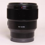 Sony Used FE 85mm f/1.8 Prime Lens