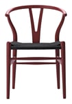 CH24 Y-Chair Soft/Black - Red Brown