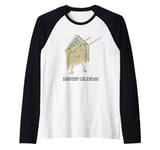 Dabbing Advent Calendar Countdown to Christmas Dabvent Raglan Baseball Tee