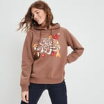 TIC ET TAC - sweat à capuche tic et tac marron femme