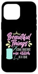 iPhone 16 Pro Max Beautiful Things Come Together Loves Stitching Cross Stitch Case