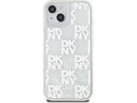 Apple Iphone 13 / 14 / 15 Dkny Dėklas Liquid Glitter Multilogo (Dkhcp15slcpept) Baltos Spalvos