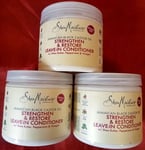 3XSHEA MOISTURE Jamaican Black Castor Oil no silicones or sulphates Strengthen &