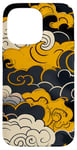 Coque pour iPhone 14 Pro Max University Varsity-Gold Cloud View Varsity-Gold Yellow