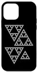 iPhone 12 mini White Sierpinski Triangle Fractal Geometry Math Shapes Mania Case