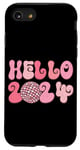 iPhone SE (2020) / 7 / 8 Hello 2024 Retro Disco Ball Theme New Year Case