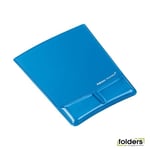 Fellowes Gel Wrist Support Mouse Pad Blue