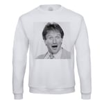 Sweat Shirt Homme Robin Williams Portrait Noir & Blanc Star Comedie Cinema