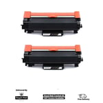 2 x BK Toner fits for Brother TN2420 MFC-L2710DW HL-L2350DW HL-2310D DCP-L2530DW