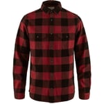 Fjällräven Mens Övik L/S Heavy Flannel Shirt (Röd (RED-BLACK/320-550) Small)