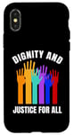 iPhone X/XS Dignity And Justice For All Human Rights Raised Hands Case