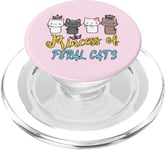 Adorable chat princesse des chats sauvages amoureux des chatons PopSockets PopGrip pour MagSafe