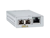 Allied Telesis At Mmc2000lx/Sc - Fibermedieomformer - 1Gbe - 1000Base-T, 1000Base-Lx, 1000Base-Sc, 10Base-T, 100Base-Tx - Rj-45 / Lx/Sc-Enkeltmodus - Opp Til 10 Km - 1310 Nm - Taa-Samsvar