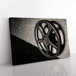 Big Box Art Vintage Movie Film Reel (2) Canvas Wall Art Print Ready to Hang Picture, 76 x 50 cm (30 x 20 Inch), Multi-Coloured