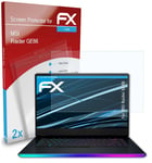 atFoliX 2x Screen Protection Film for MSI Raider GE66 Screen Protector clear